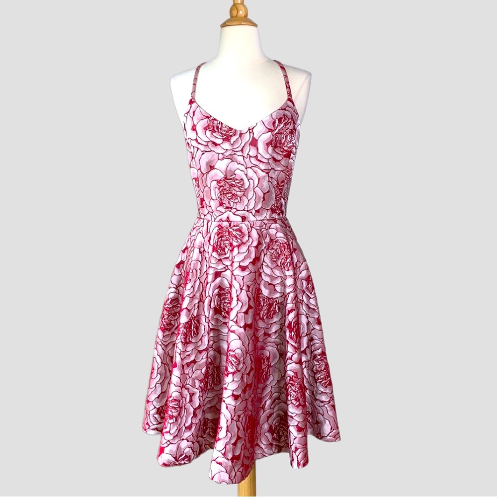 White House Black Market Pink Floral Dress